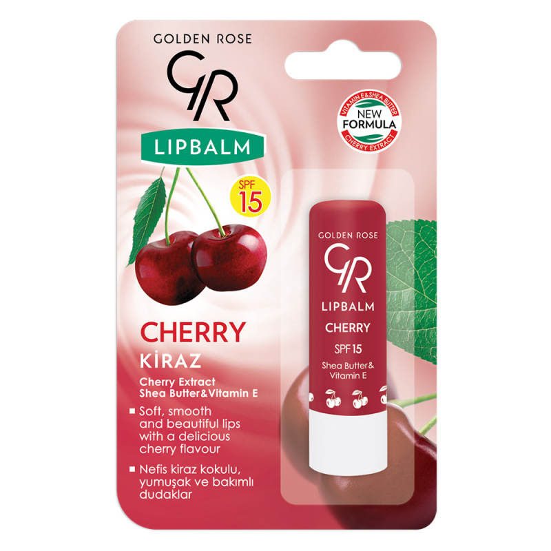 Golden Rose Lipbalm SPF 15 Saveur Fruitée – Cerise