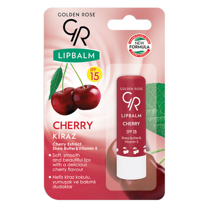 Golden Rose Lipbalm SPF 15 Saveur Fruitée – Cerise