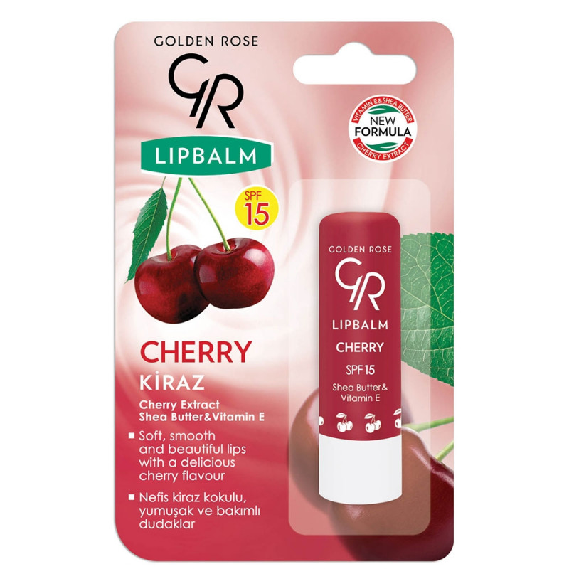 Golden Rose Lipbalm SPF 15 Saveur Fruitée – Cerise