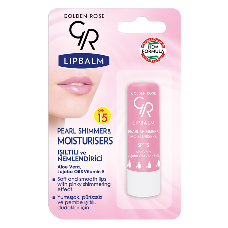 Golden Rose Lipbalm Pearl Shimmer & Moisturisers SPF 15