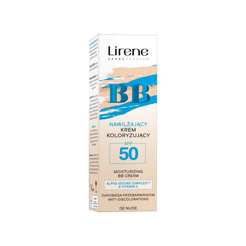 Lirene Moisturizing BB Cream SPF 50 – 02 nude