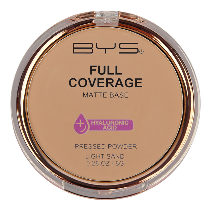 BYS Pressed Powder Full Coverage – Light Sand