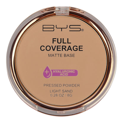 BYS Pressed Powder Full Coverage – Light Sand