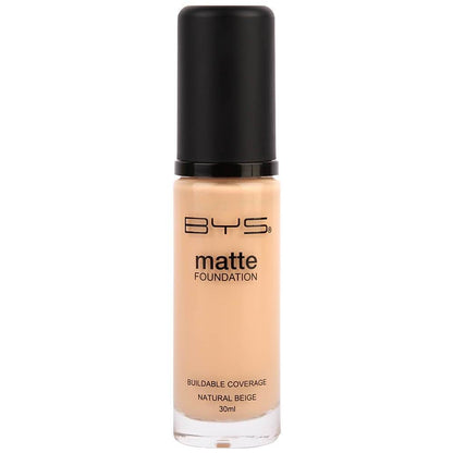 BYS Matte Liquid Foundation – 02 Natural Beige