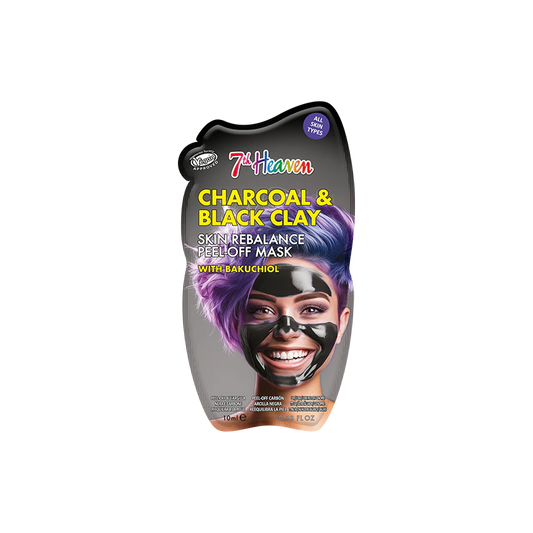 7th Heaven Charcoal & Black Clay Skin Rebalance Peel-Off Mask with Bakuchiol