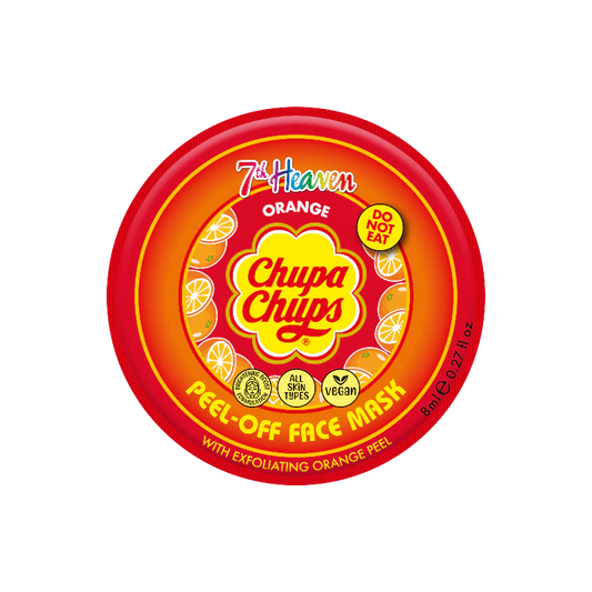 7th Heaven Chupa Chups Orange Peel-Off Face Mask with Exfoliating Orange Peel