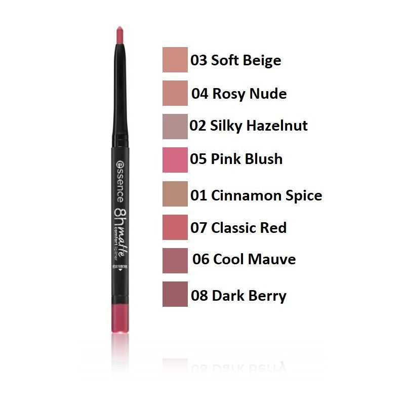 Essence 8h Matte Comfort Lip Liner – 02