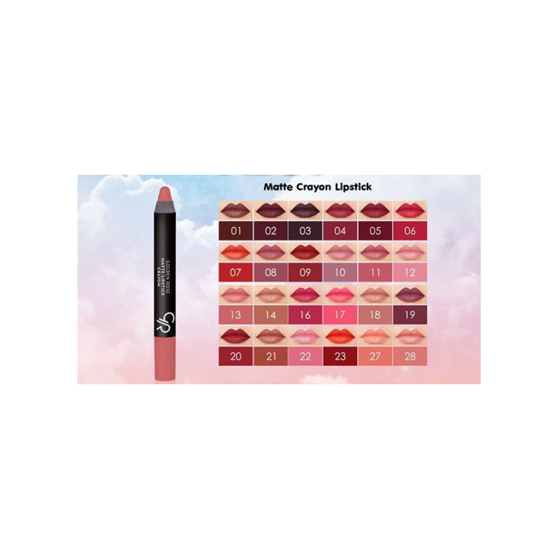 Golden Rose Matte Lipstick Crayon – 14
