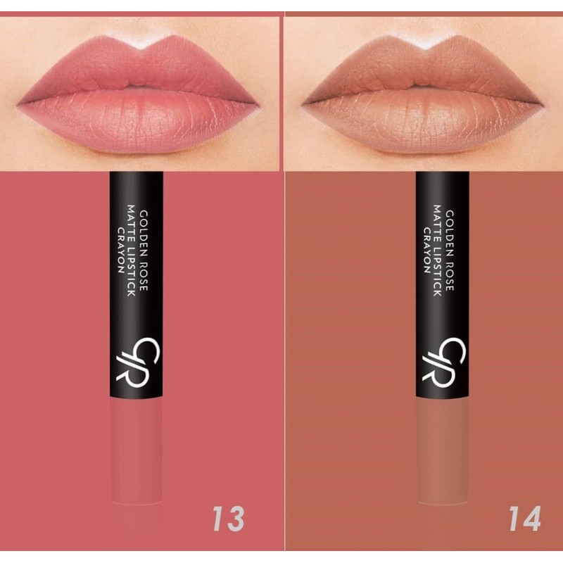 Golden Rose Matte Lipstick Crayon – 14