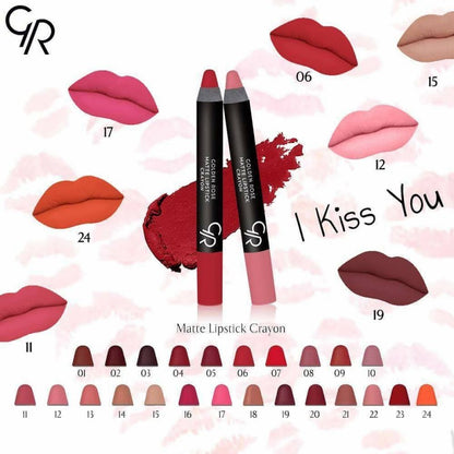 Golden Rose Matte Lipstick Crayon – 14