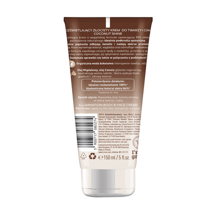 Lirene Coconut Shine Illuminating Body & Face Cream