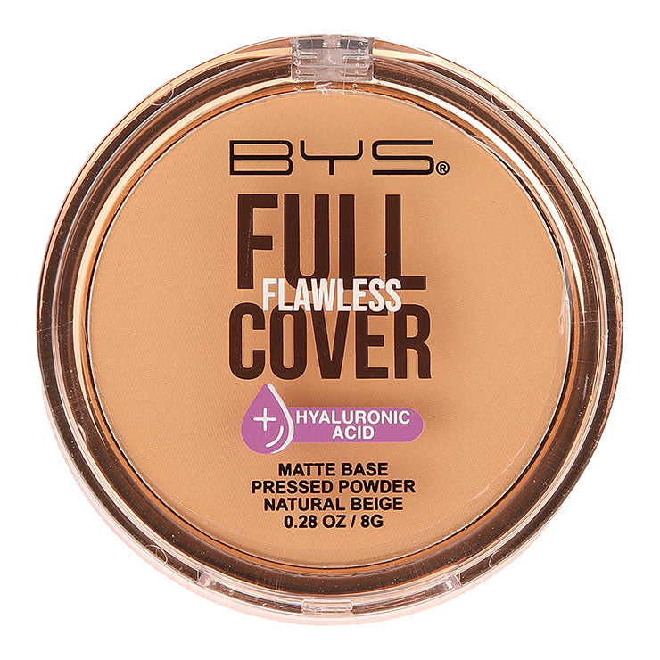 BYS Pressed Powder Full Coverage – Natural Beige