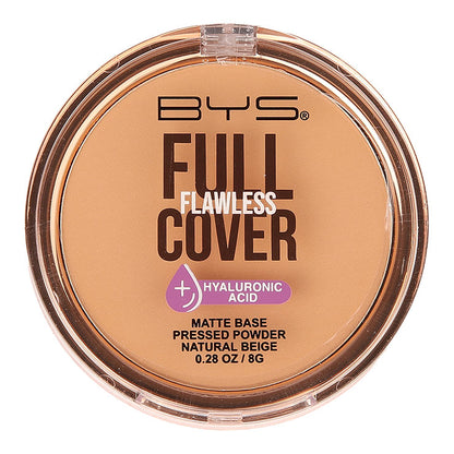 BYS Pressed Powder Full Coverage – Natural Beige