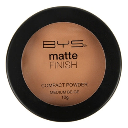 BYS Matte Compact Powder – Medium Beige