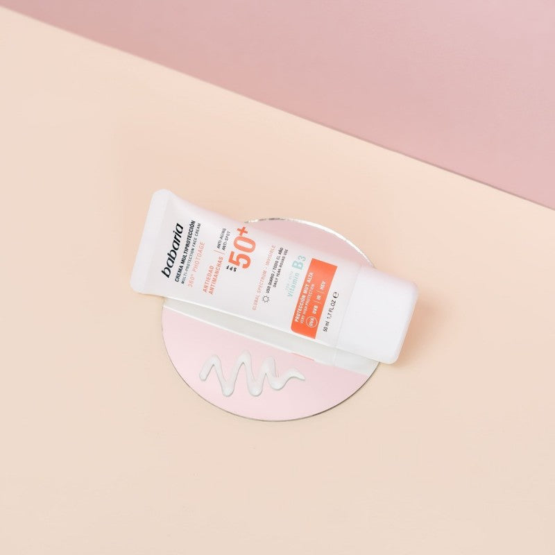 Babaria Crème Solaire Visage Multi-Protection SPF 50+
