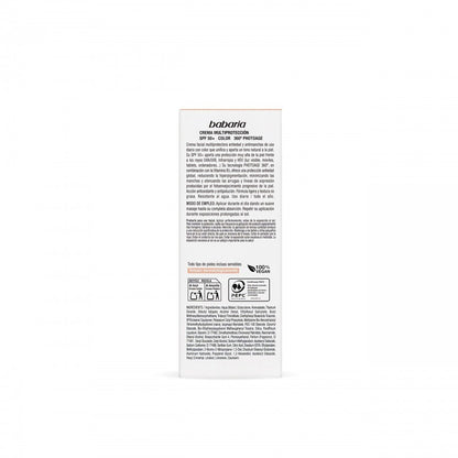 Babaria Crème Solaire Visage Multi-Protection Teintée SPF 50+