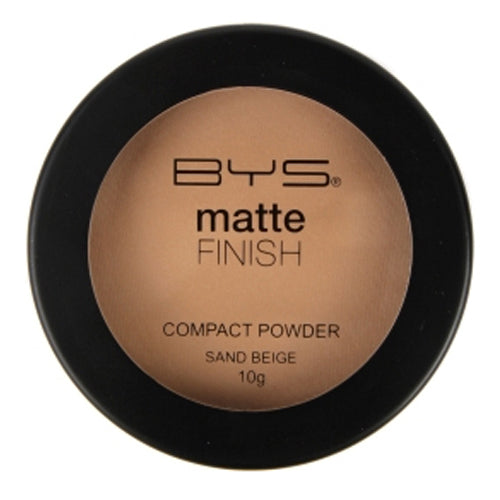 BYS Matte Compact Powder – Sand Beige