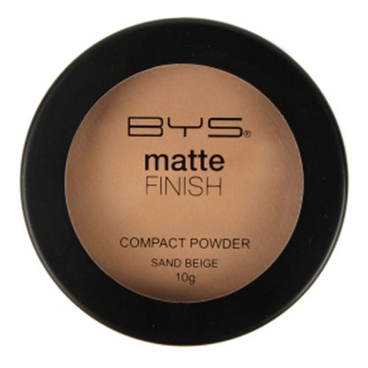 BYS Matte Compact Powder – Sand Beige