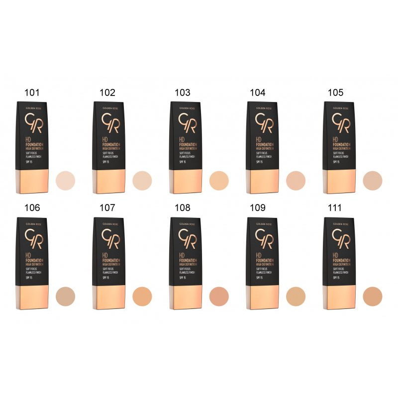 Golden Rose HD Foundation – 104