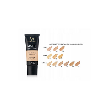 Golden Rose Matte Perfection Full Coverage Foundation – W1