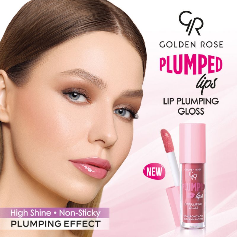 Golden Rose Plumped Lips Lip Plumping Gloss – 201