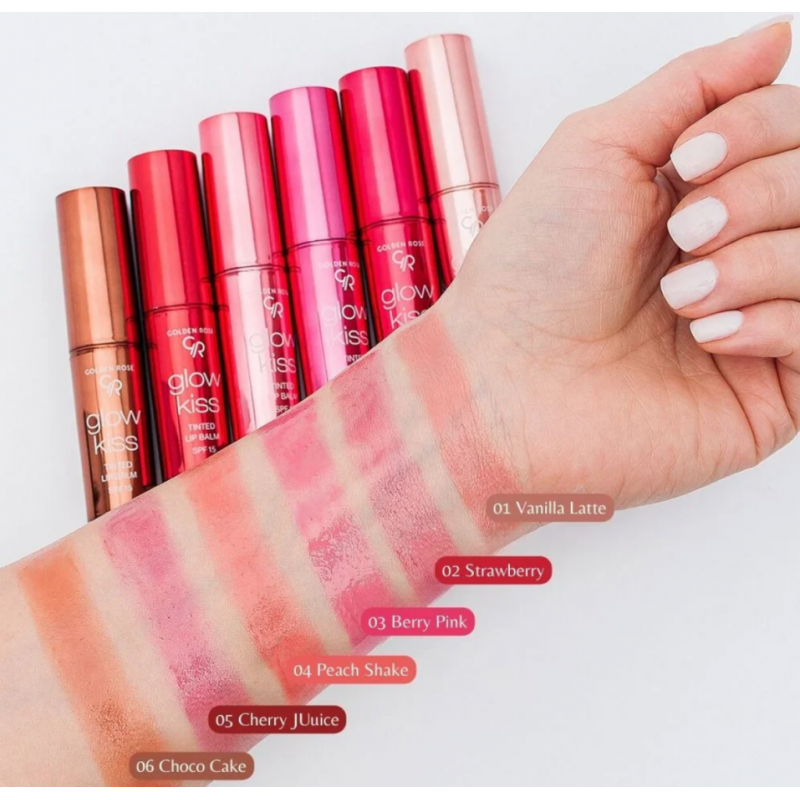 Golden Rose Glow Kiss Tinted Lip Balm SPF15 – 01