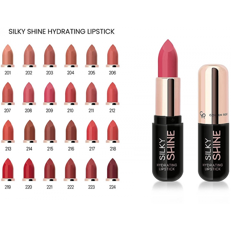 Golden Rose Silky Shine Hydrating Lipstick – 202