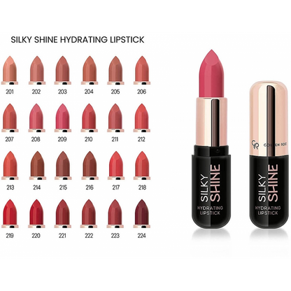 Golden Rose Silky Shine Hydrating Lipstick – 202