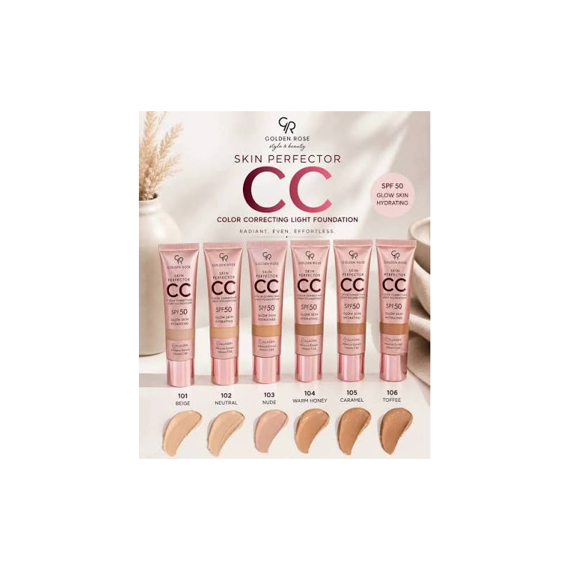 Golden Rose Skin Perfector CC Light Foundation SPF 50 – 105