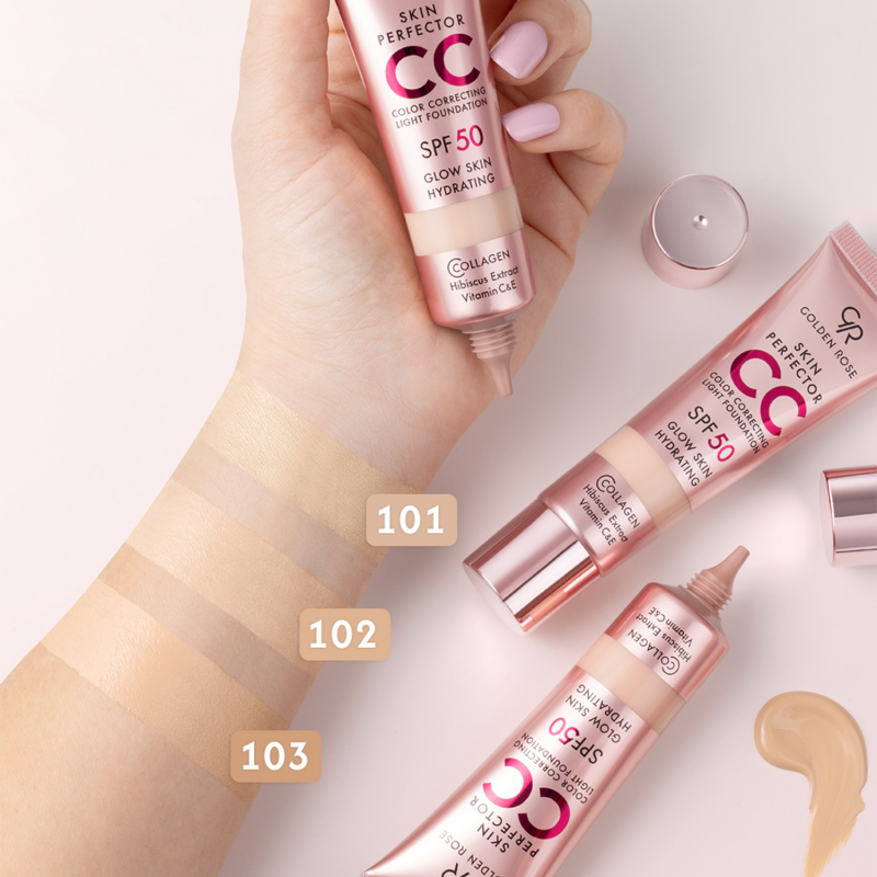Golden Rose Skin Perfector CC Light Foundation SPF 50 – 101