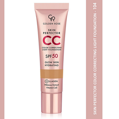 Golden Rose Skin Perfector CC Light Foundation SPF 50 – 104