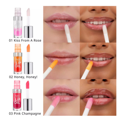 Essence Hydra Kiss Lip Oil – 01 Baiser d'une rose