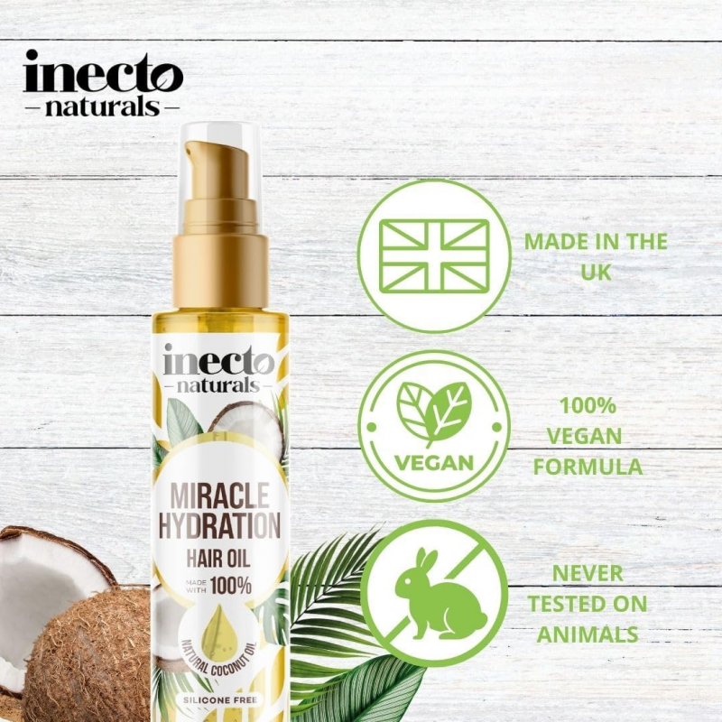 Inecto Naturals Miracle Hydration Hair Oil à la Noix de Coco