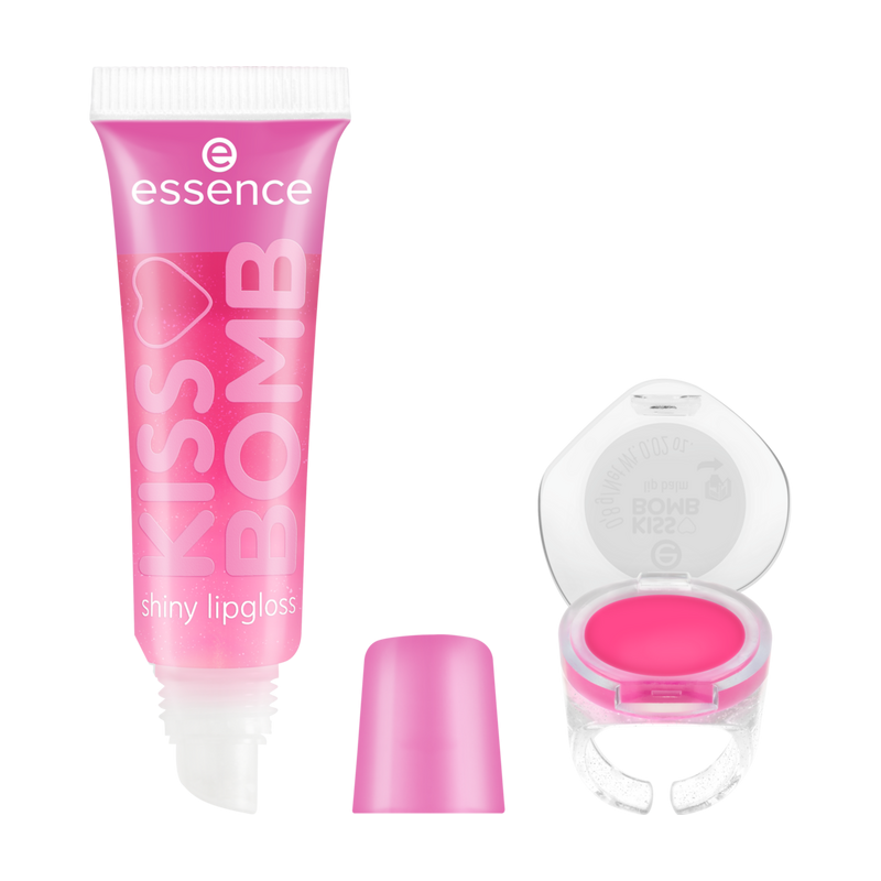 Essence Kiss Bomb Shiny Lipgloss & Lip Balm – 01 Strawberry Sweetie