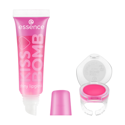 Essence Kiss Bomb Shiny Lipgloss & Lip Balm – 01 Strawberry Sweetie