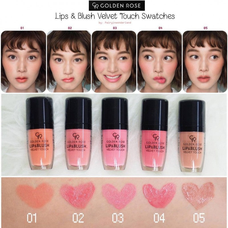 Golden Rose Lip & Blush Velvet Touch – 02