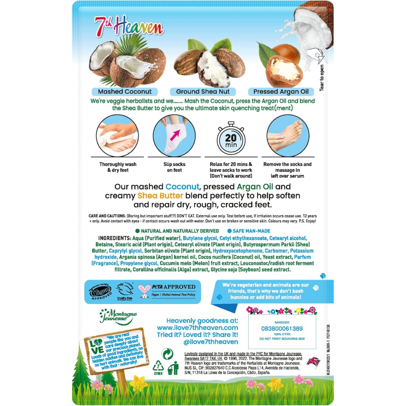 7th Heaven Softening Coconut Foot Mask