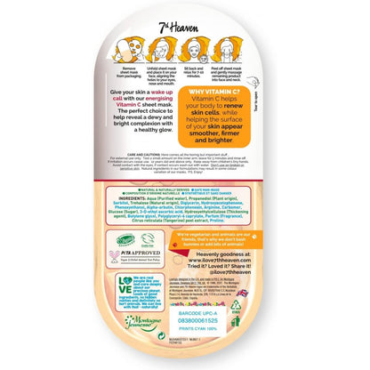 7th Heaven Nutriactive Vitamin C Brightening Capsule Sheet Mask