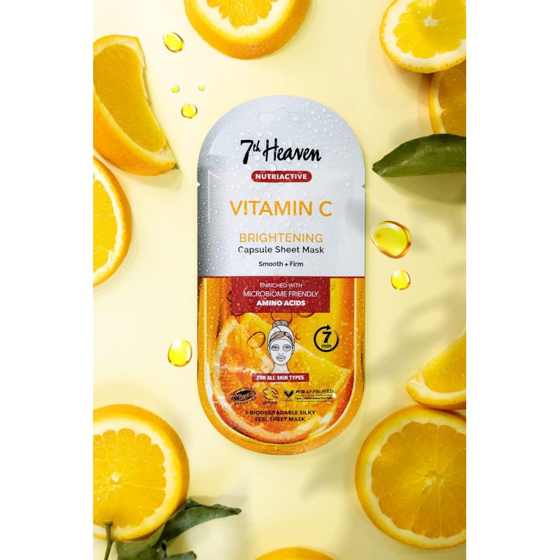 7th Heaven Nutriactive Vitamin C Brightening Capsule Sheet Mask