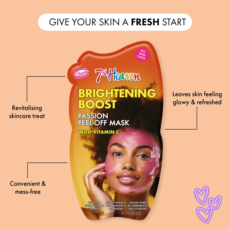 7th Heaven Brightening Boost Passion Peel-Off Mask with Vitamin C
