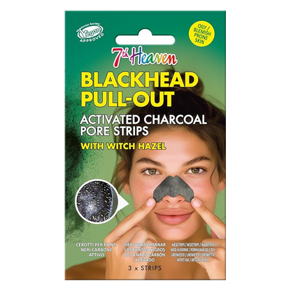 7th Heaven Blackhead Pull-Out Activated Charcoal Pore Strips with Witch Hazel