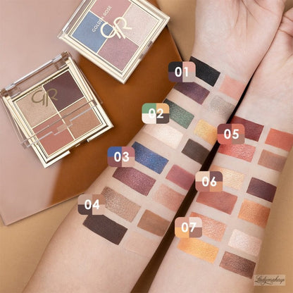 Golden Rose Quattro Eyeshadow Palette – 01