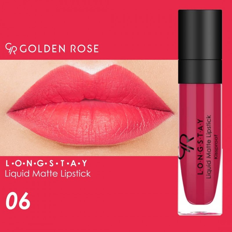 Golden Rose Longstay Liquid Matte Lipstick – 06