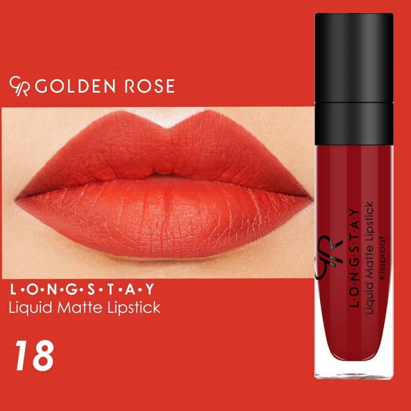 Golden Rose Longstay Liquid Matte Lipstick – 18