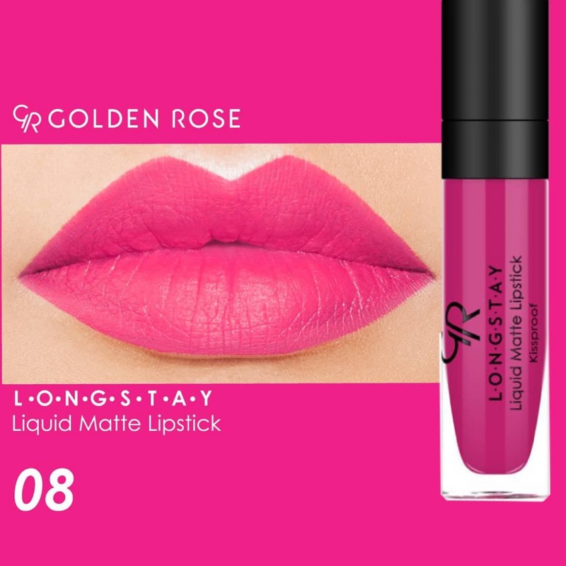 Golden Rose Longstay Liquid Matte Lipstick – 08