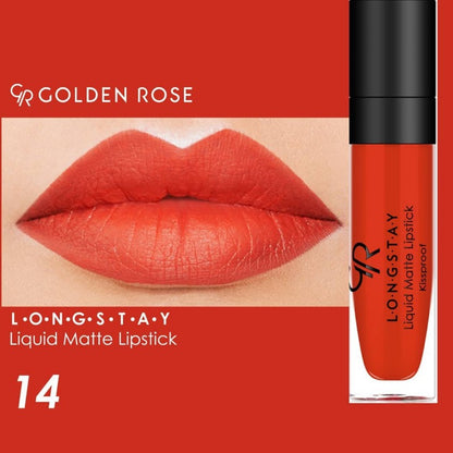 Golden Rose Longstay Liquid Matte Lipstick – 14