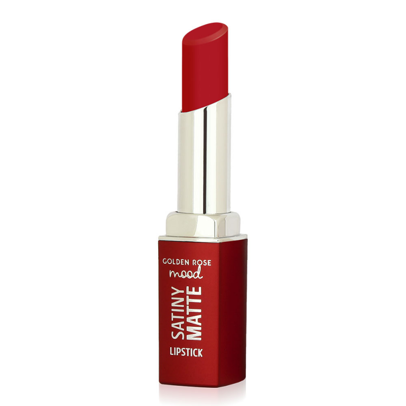 Golden Rose Mood Satiny Matte Lipstick – 08 Candy Red