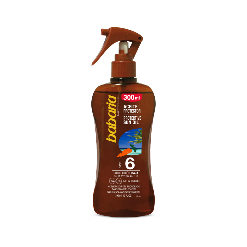 Babaria Bronze Spray Huile Solaire Protectrice Carottine SPF 6