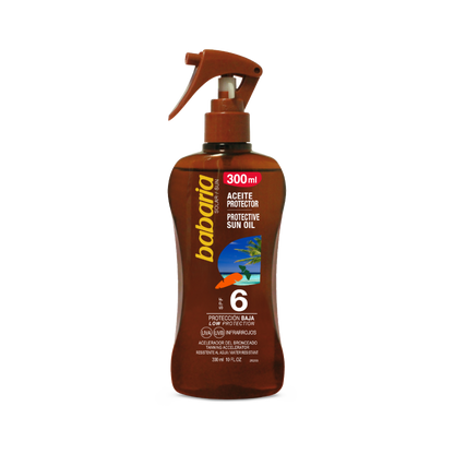 Babaria Bronze Spray Huile Solaire Protectrice Carottine SPF 6
