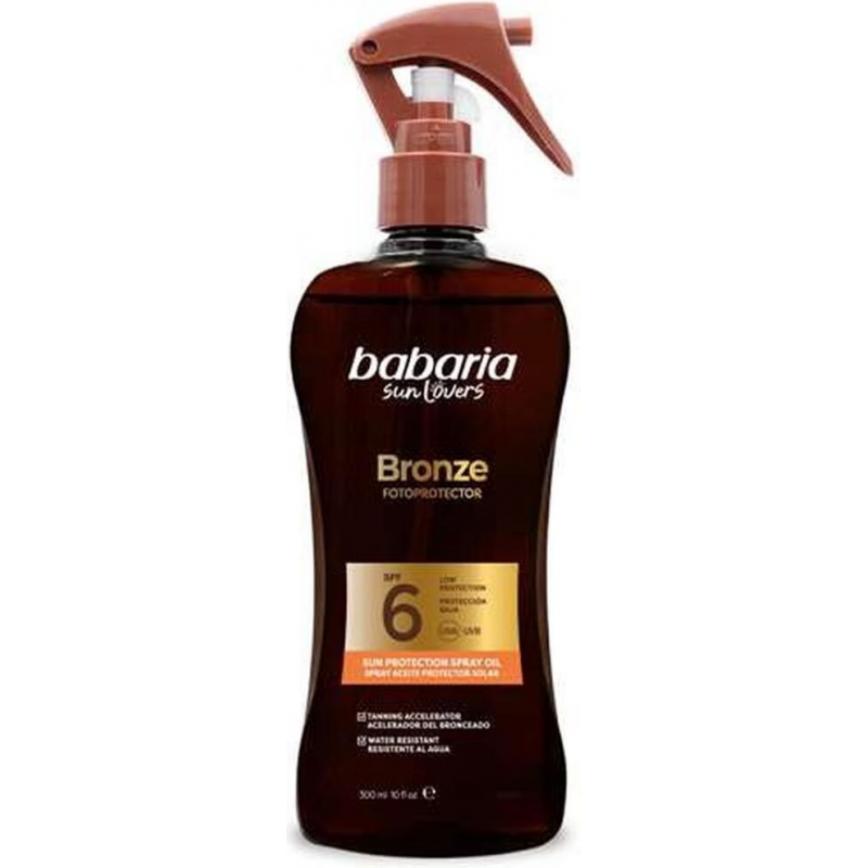 Babaria Bronze Spray Huile Solaire Protectrice Carottine SPF 6